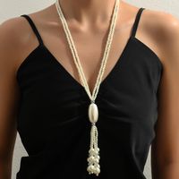 Einfacher Stil Farbblock Imitationsperle Perlen Frau Pulloverkette sku image 5