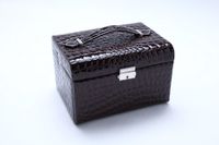 Retro Solid Color PU Leather Jewelry Boxes sku image 11