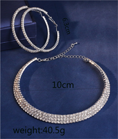Simple Style Solid Color Rhinestones Alloy Wholesale Jewelry Set main image 2