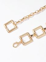 Modern Style Square Alloy Women's Chain Belts main image 4