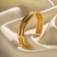 Modern Style Classic Style Solid Color 316 Stainless Steel  18K Gold Plated In Bulk main image 1