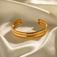 Modern Style Classic Style Solid Color 316 Stainless Steel  18K Gold Plated In Bulk main image 3