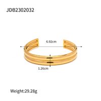 Modern Style Classic Style Solid Color 316 Stainless Steel  18K Gold Plated In Bulk main image 2