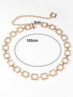 Modern Style Square Alloy Women's Chain Belts main image 2
