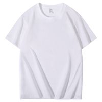 Unisex T-shirt Short Sleeve T-shirts Patchwork Basic Solid Color main image 3