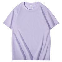 Unisex T-shirt Short Sleeve T-shirts Patchwork Basic Solid Color main image 2
