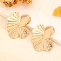 1 Pair Nordic Style Simple Style Water Droplets Flower Alloy Ear Studs main image 3
