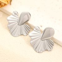 1 Pair Nordic Style Simple Style Water Droplets Flower Alloy Ear Studs main image 4