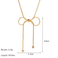 1 Pair Basic Sweet Commute Bow Knot Plating 304 Stainless Steel 18K Gold Plated Ear Studs sku image 5