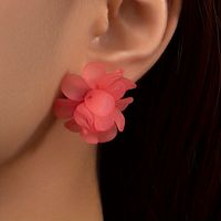 1 Pair Lady Vacation Petal Arylic Plastic Ear Studs main image 8