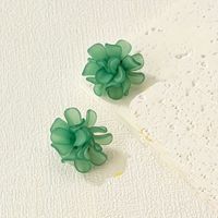 1 Pair Lady Vacation Petal Arylic Plastic Ear Studs main image 9