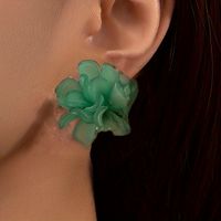 1 Pair Lady Vacation Petal Arylic Plastic Ear Studs main image 4