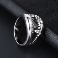IG Style Retro Cool Style Teeth 304 Stainless Steel Polishing Men's Rings main image 5