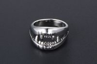 IG Style Retro Cool Style Teeth 304 Stainless Steel Polishing Men's Rings main image 7