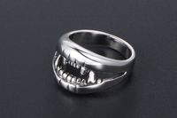 IG Style Retro Cool Style Teeth 304 Stainless Steel Polishing Men's Rings main image 1