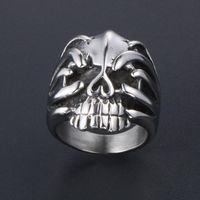 IG Style Retro Punk Skull 304 Stainless Steel Polishing Men's Rings main image 4