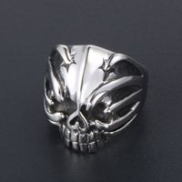 IG Style Retro Punk Skull 304 Stainless Steel Polishing Men's Rings main image 5