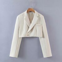 Mujeres Manga Larga Chaquetas Elegante Estilo Clásico Color Sólido main image 6