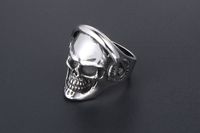 304 Stainless Steel IG Style Retro Funny Polishing Skull Rings main image 5