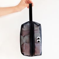 Basic Simple Style Solid Color PVC Storage Bag Makeup Bags main image 3