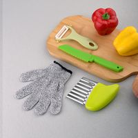 Casual Solid Color Plastic Chopping Board Fruit Knife 1 Set main image 4