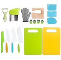 Casual Solid Color Plastic Chopping Board Fruit Knife 1 Set sku image 17