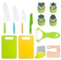 Casual Solid Color Plastic Chopping Board Fruit Knife 1 Set sku image 15