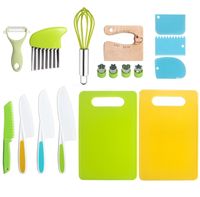 Casual Solid Color Plastic Chopping Board Fruit Knife 1 Set sku image 18