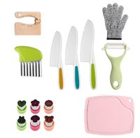 Casual Solid Color Plastic Chopping Board Fruit Knife 1 Set sku image 13