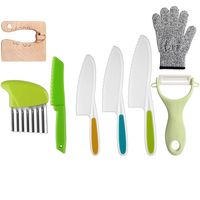 Casual Solid Color Plastic Chopping Board Fruit Knife 1 Set sku image 9