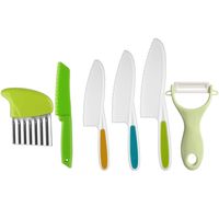 Casual Solid Color Plastic Chopping Board Fruit Knife 1 Set sku image 4