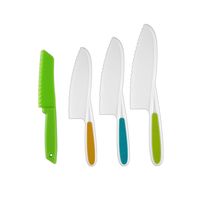 Casual Solid Color Plastic Chopping Board Fruit Knife 1 Set sku image 2