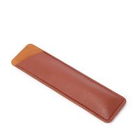 Solid Color Pu Learning Vintage Style Simple Style Pencil Case main image 4