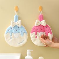 Cute Donuts Coral Fleece Hand Towel main image 5