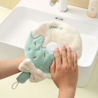 Cute Donuts Coral Fleece Hand Towel main image 4