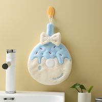 Cute Donuts Coral Fleece Hand Towel sku image 4