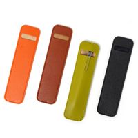 Solid Color Pu Learning Simple Style Pencil Case main image 1