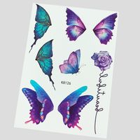Butterfly Craft Paper Tattoos & Body Art 1 Piece sku image 2