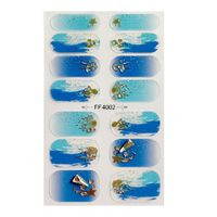 Cute Retro Solid Color Ocean Flower PET Nail Decoration Accessories 1 Piece sku image 2