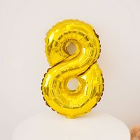 Simple Style Number Aluminum Film Party Festival Balloons sku image 9