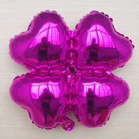 Simple Style Four Leaf Clover Aluminum Film Party Festival Balloons sku image 4