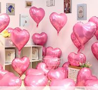 Sweet Simple Style Heart Shape Aluminum Film Party Festival Balloons sku image 5