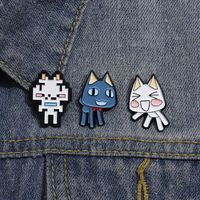 Cartoon Style Cute Cowboy Style Animal Cat Alloy Stamping Stoving Varnish Plating Unisex Brooches main image 5
