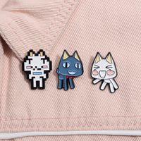 Cartoon Style Cute Cowboy Style Animal Cat Alloy Stamping Stoving Varnish Plating Unisex Brooches main image 6