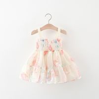 Princess Cute Butterfly Cotton Girls Dresses main image 3