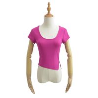 Women's T-shirt Short Sleeve T-Shirts Casual Solid Color main image 5