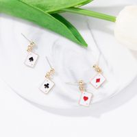 1 Pair Simple Style Letter Alloy Ear Studs main image 4