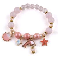 Wholesale Jewelry Simple Style Classic Style Dolphin Artificial Gemstones Artificial Crystal Beaded Bracelets main image 5