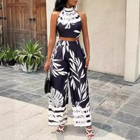 Holiday Beach Women's Vacation Printing Linen Polyester Printing Pants Sets Pants Sets main image 2