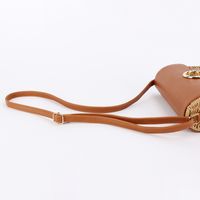 Women's Small Straw Geometric Elegant Basic Lock Clasp Straw Bag main image 5